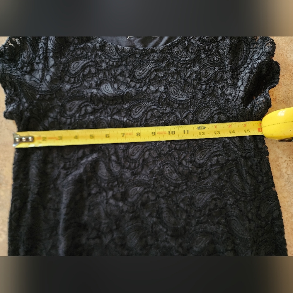 Altar'd State Black Paisley Print Lace  Dress Size Small - Picture 7 of 9